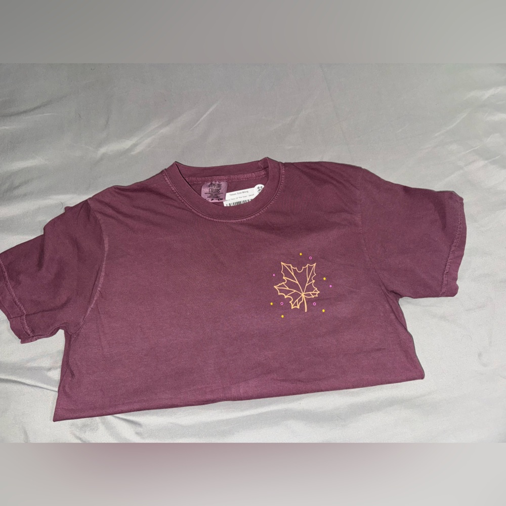 Super cute fall T-ShirtComfort Colors maroon Tee